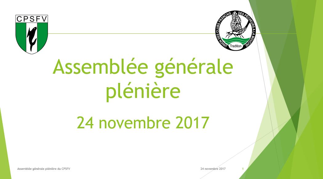 Assemblée générale plénière du CPSFV