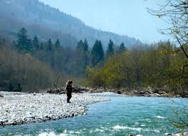 Sortie de pêche sur le Giffre en Haute Savoie