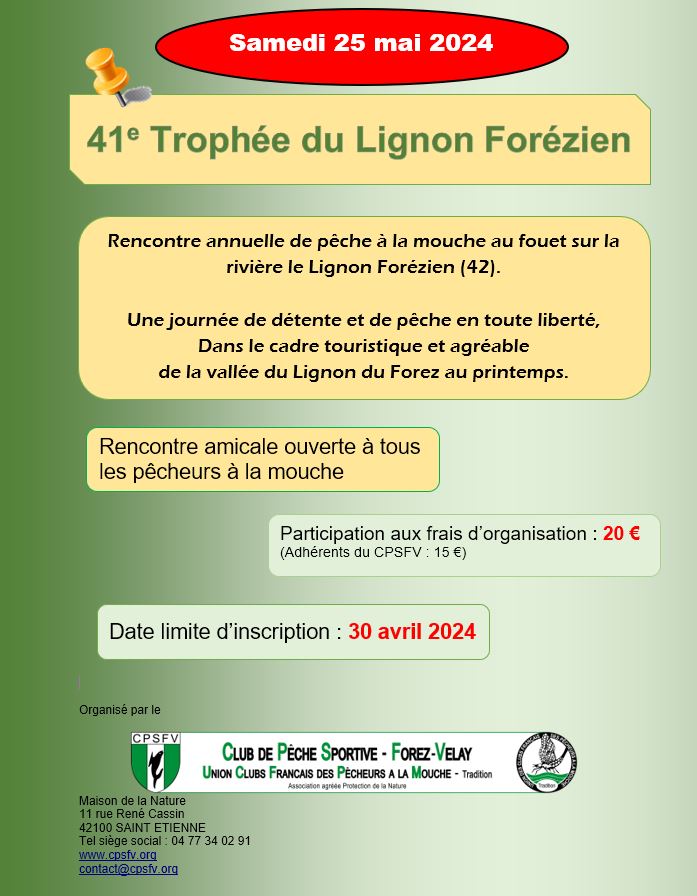 Visuel affcihe du Trophée du Lignon 2024